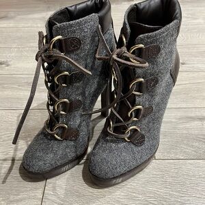 Tory Burch Lace Up Boots